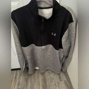 Under Armour Black and Gray Quarter Zip Jacket